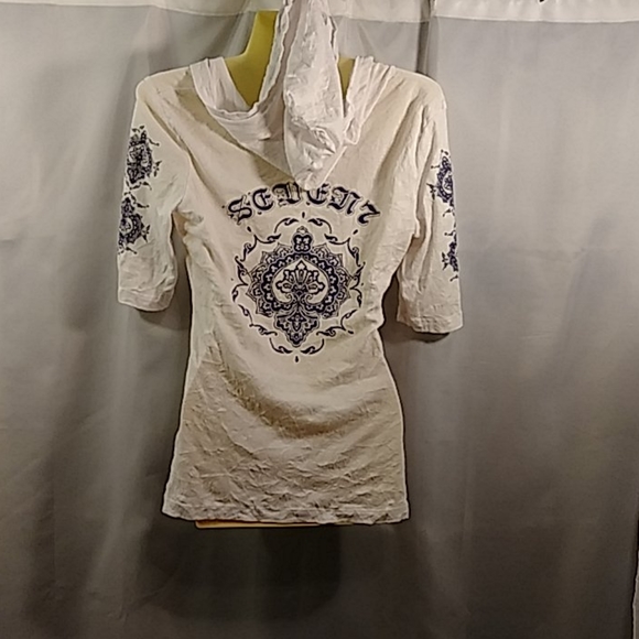 Pick 3👕15  Seven7 hooded T-shirt - Picture 3 of 5